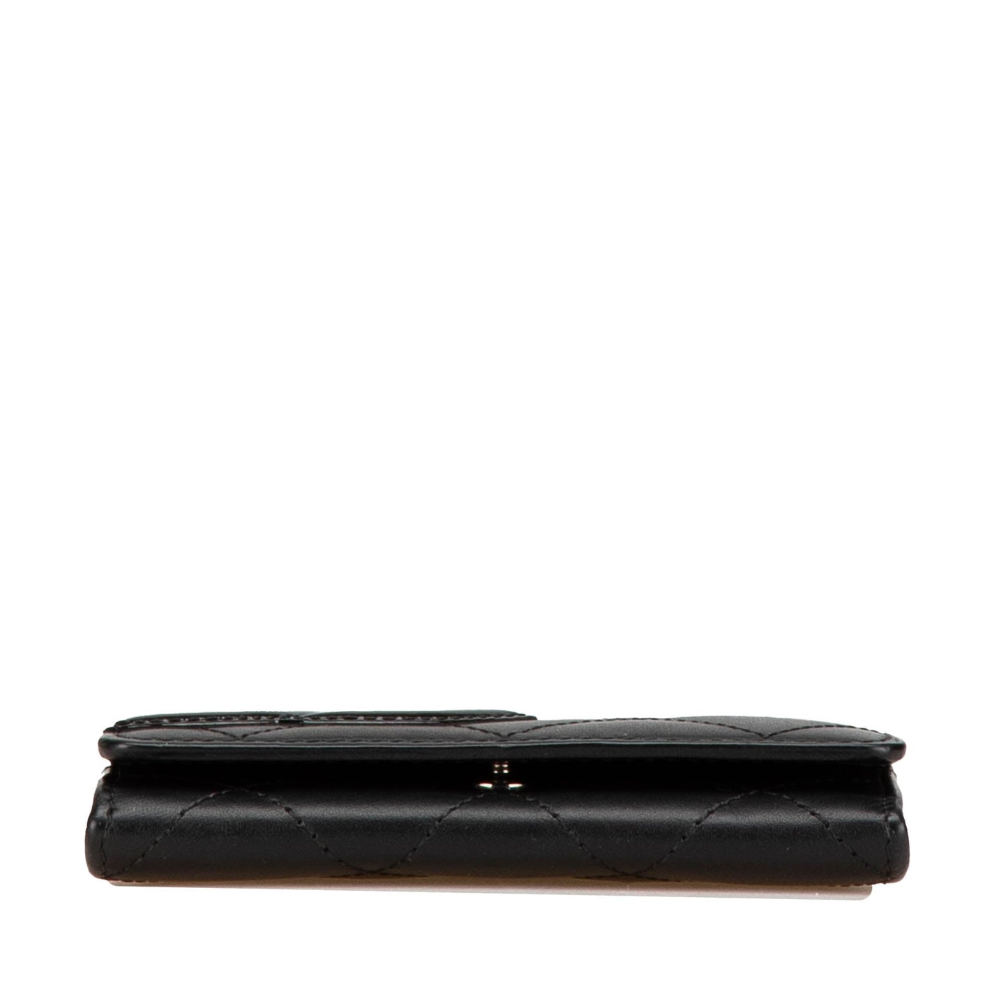 Black Chanel Lambskin Cambon Ligne Card Holder