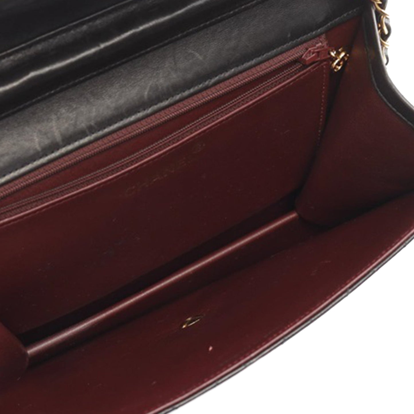 Black Chanel CC Quilted Lambskin Single Flap Crossbody Bag