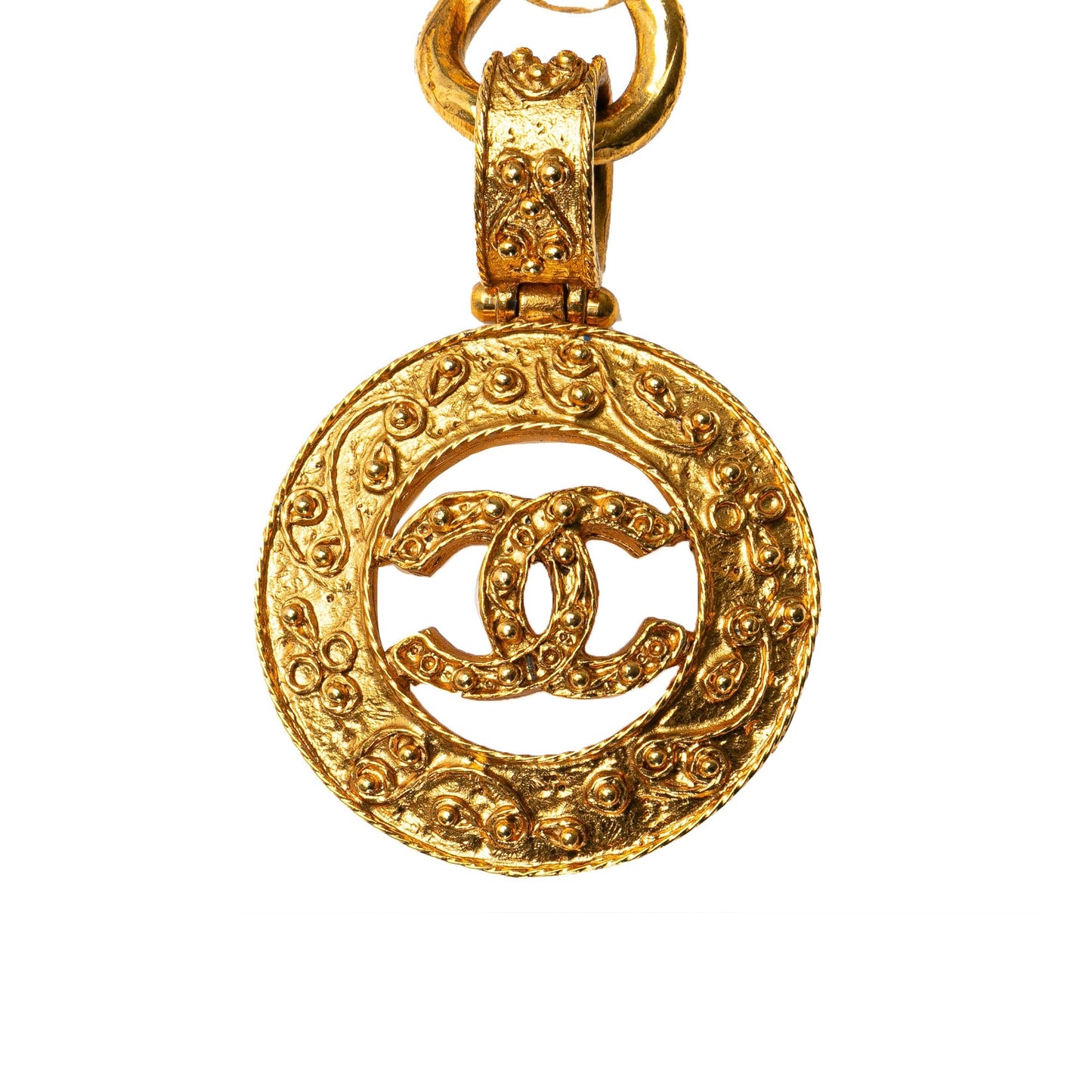 Gold Chanel Gold Plated CC Chain Belt