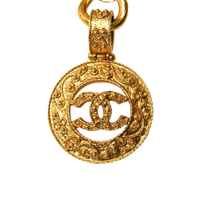 Gold Chanel Gold Plated CC Chain Belt