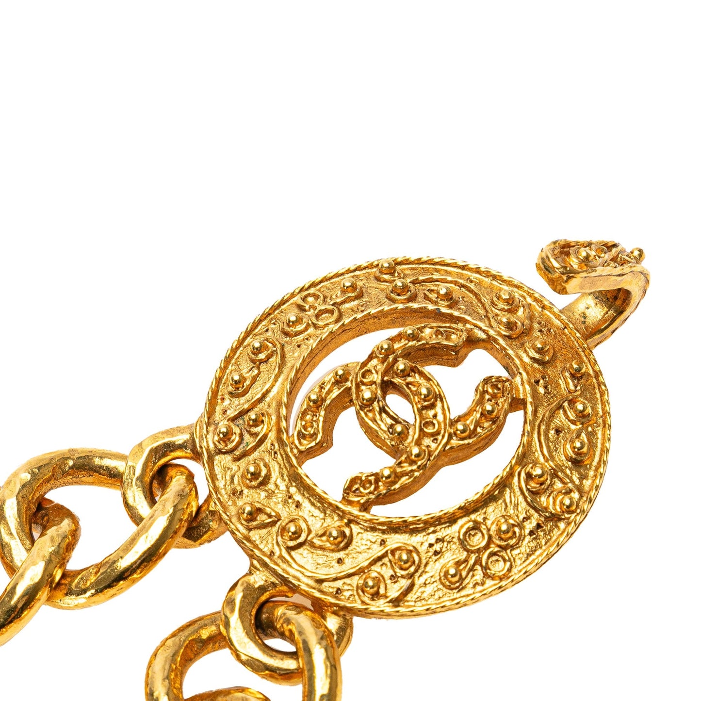 Gold Chanel Gold Plated CC Chain Belt