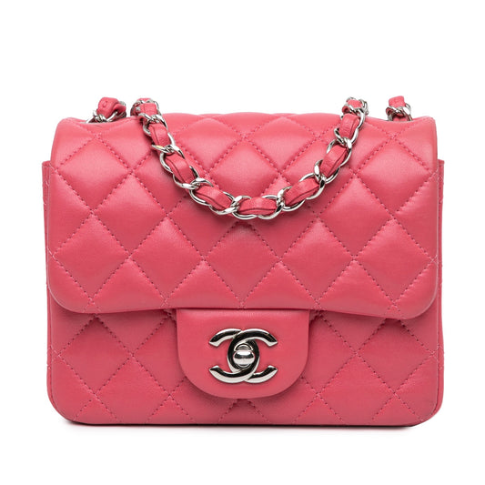 Chanel Sac Mini Square Classic Lambskin Single Flap