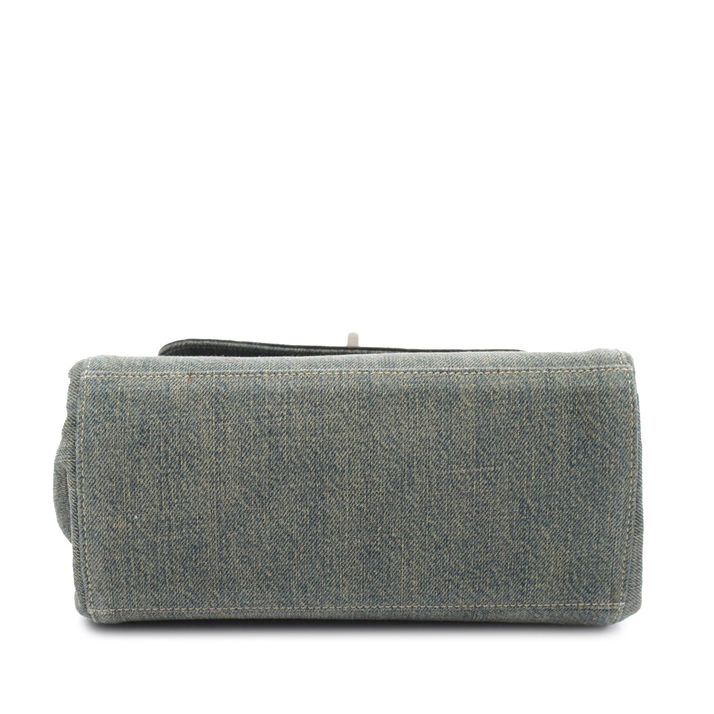 Blue Chanel Lambskin And Denim Chocolate Bar 2.55 Accordion Flap Shoulder Bag