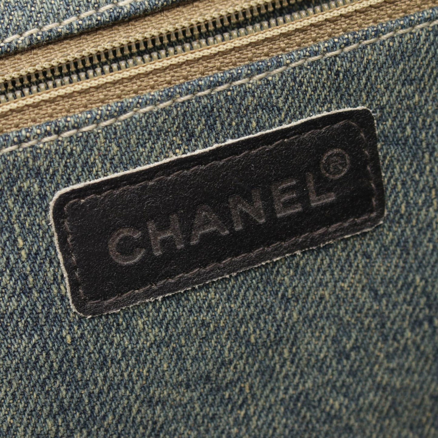 Blue Chanel Lambskin And Denim Chocolate Bar 2.55 Accordion Flap Shoulder Bag