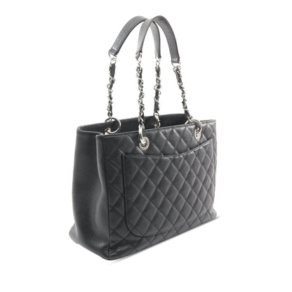 Black Chanel Caviar Grand Shopping Tote