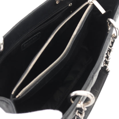 Black Chanel Caviar Grand Shopping Tote