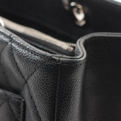 Black Chanel Caviar Grand Shopping Tote