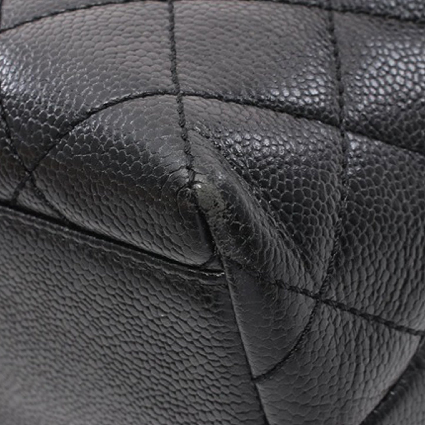 Black Chanel Caviar Kelly Top Handle Bag