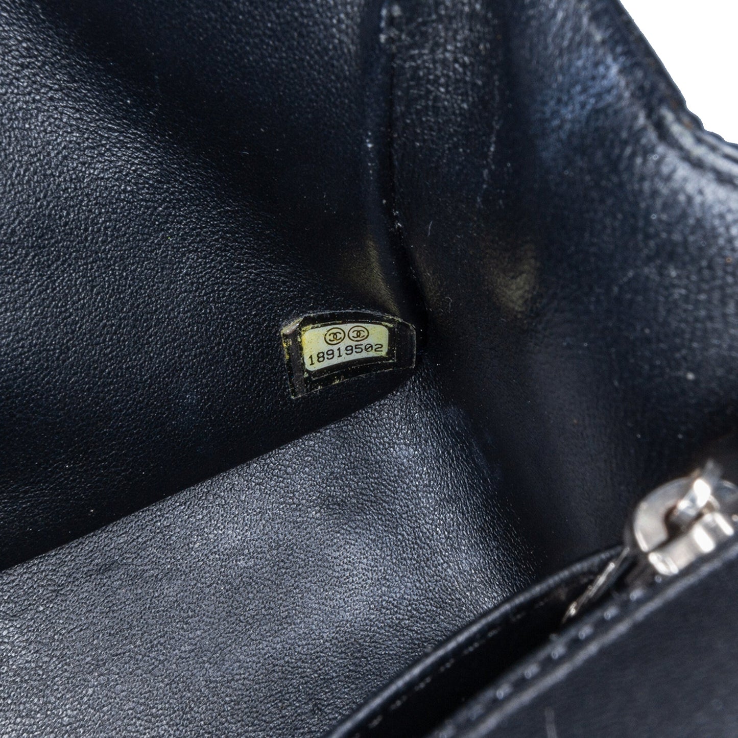 Black Chanel Mini Square Patent Single Flap Crossbody Bag
