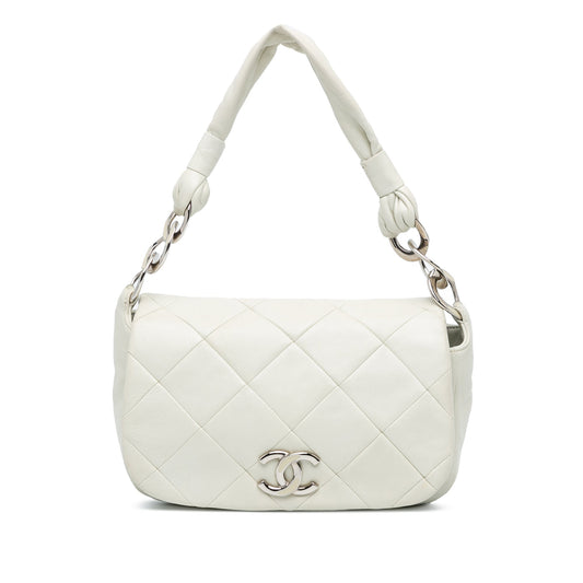 Chanel Sac Quilted Lambskin Enamel CC Flap