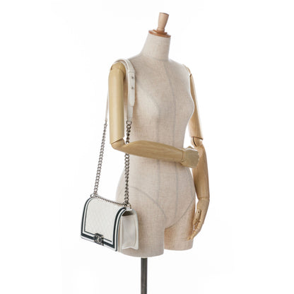 Chanel Sac Medium Bicolor Lambskin and Rubber Boy Flap