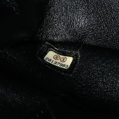 Blue Chanel Jumbo Quilted Jersey and Tweed Chain Flap Shoulder Bag