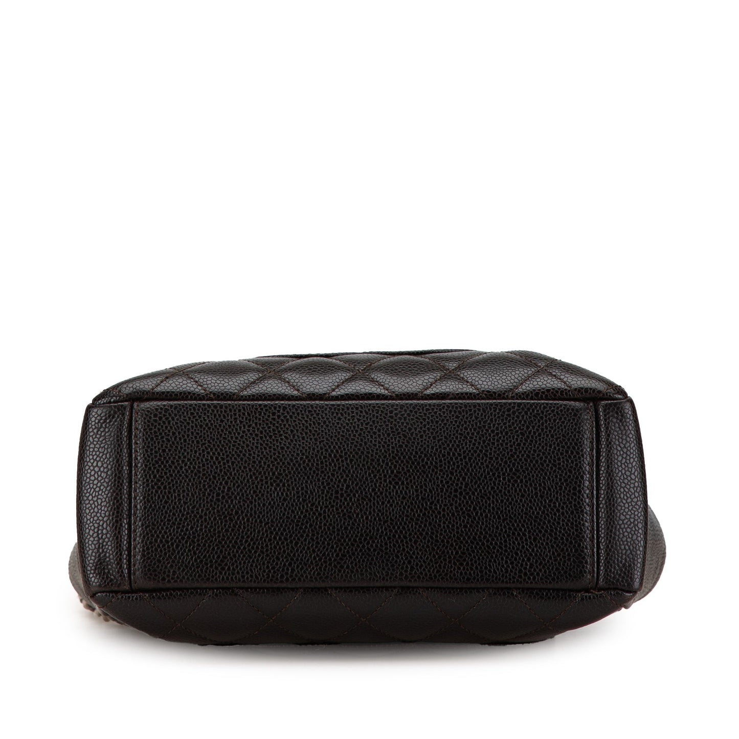 Black Chanel Petite Caviar Shopping Tote Shoulder Bag