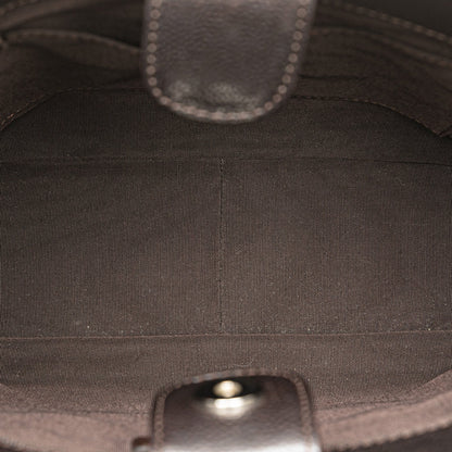 Black Chanel Petite Caviar Shopping Tote Shoulder Bag