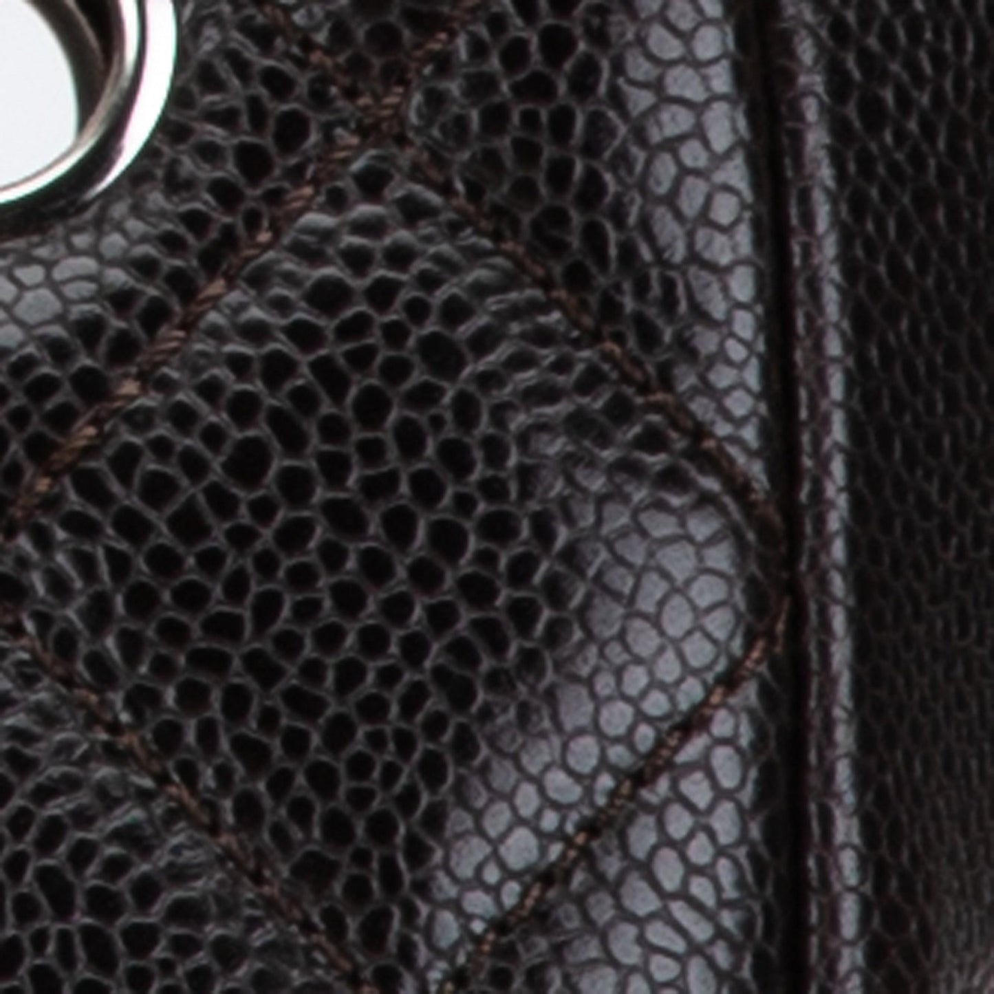 Black Chanel Petite Caviar Shopping Tote Shoulder Bag