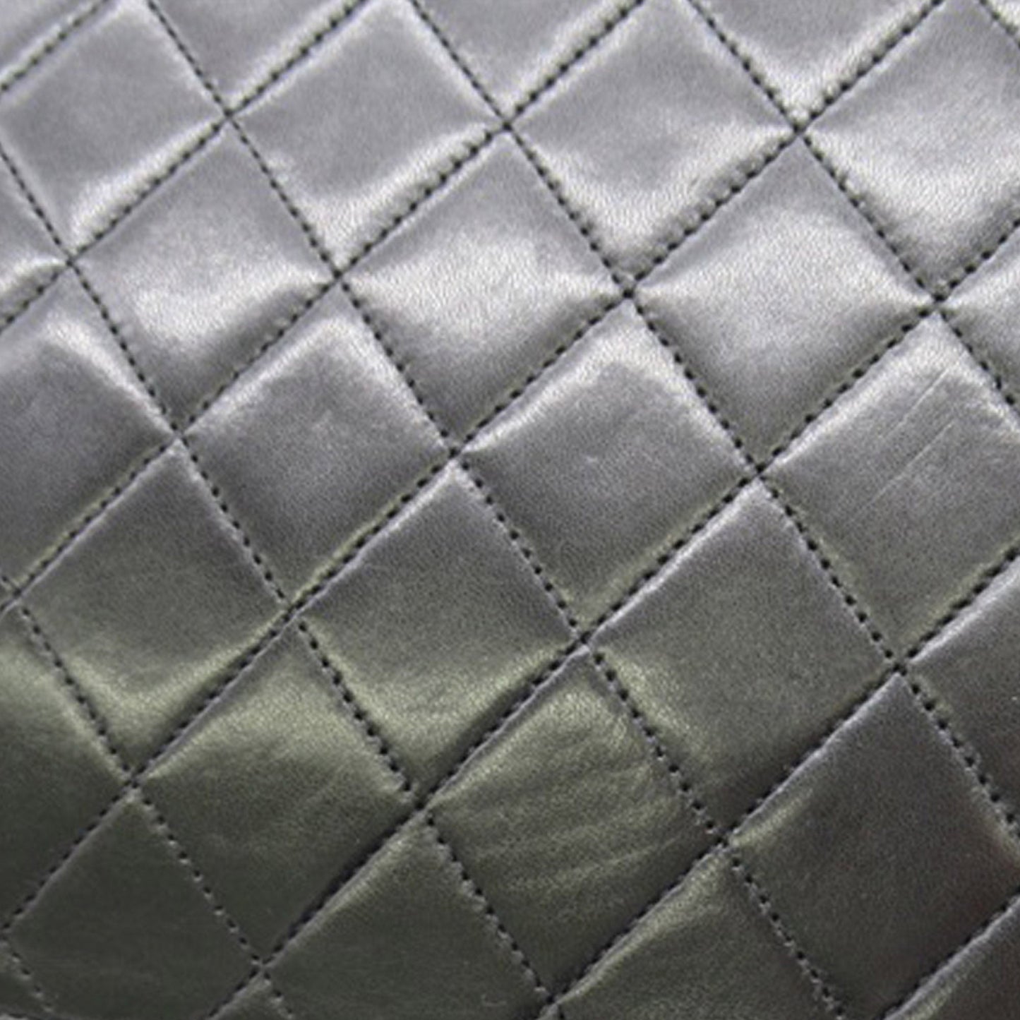 Black Chanel CC Quilted Lambskin Single Flap Crossbody Bag
