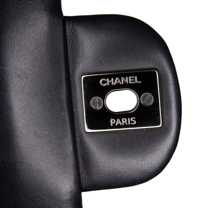 Black Chanel Mini Square Classic Patent Single Flap Crossbody Bag