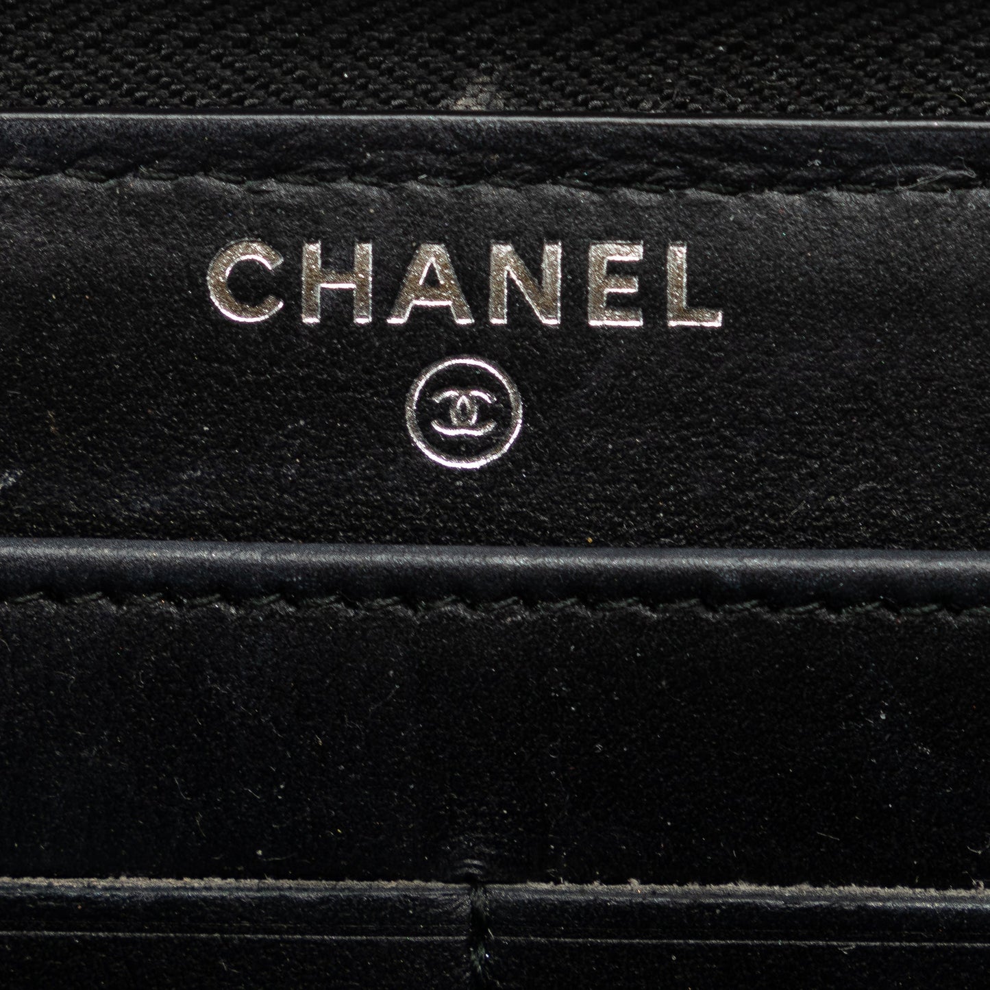 Gray Chanel Tweed Deauville Continental Wallet