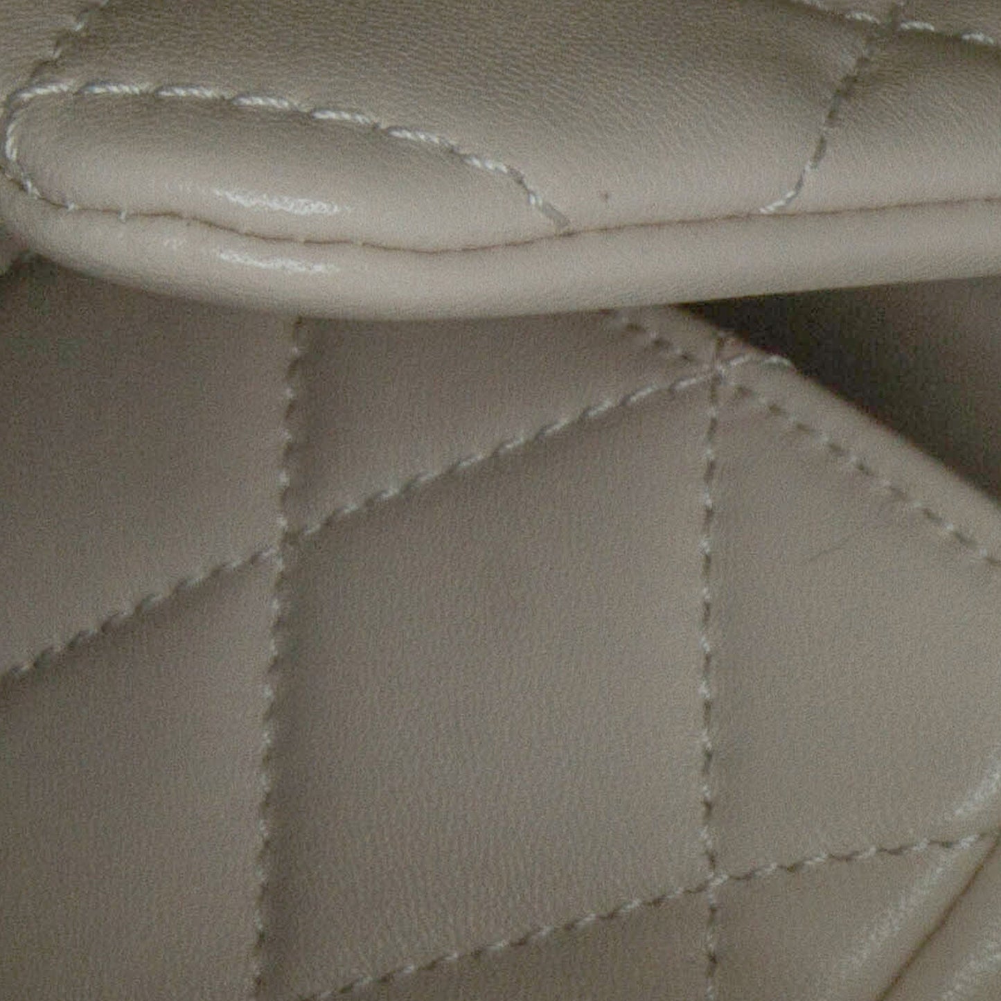 Beige Chanel Small Quilted Lambskin Funky Town Flap Shoulder Bag