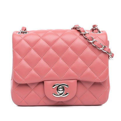Chanel Sac Mini Square Classic Lambskin Single Flap