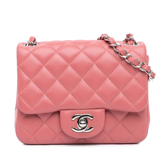 Chanel Sac Mini Square Classic Lambskin Single Flap