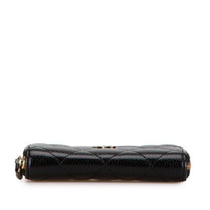 Chanel Sac CC Caviar Zip Around Wallet