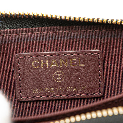 Chanel Sac CC Caviar Zip Around Wallet
