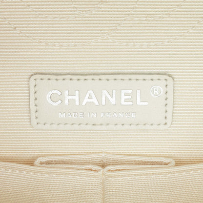 Chanel Sac Medium Classic Printed Grosgrain Double Flap