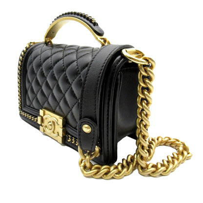 Chanel Sac Small Lambskin Boy Top Handle