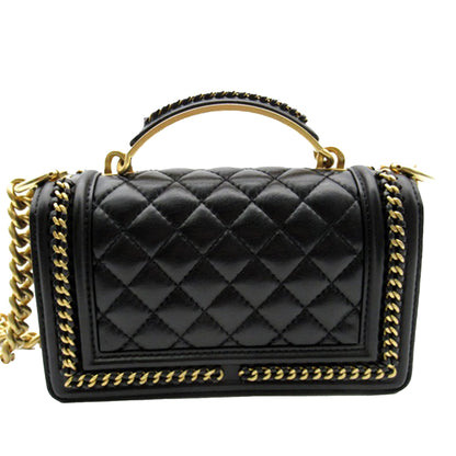 Chanel Sac Small Lambskin Boy Top Handle