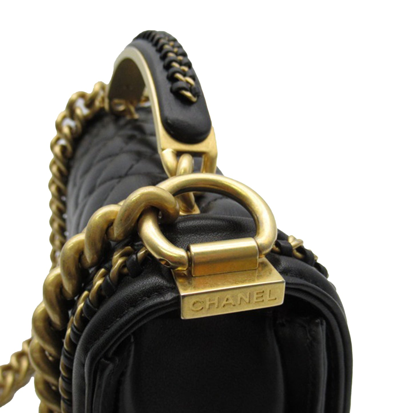Chanel Sac Small Lambskin Boy Top Handle