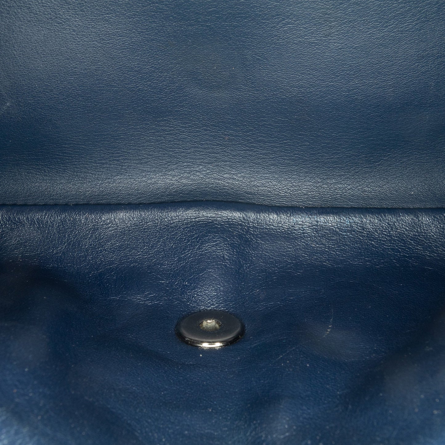 Blue Chanel Jumbo Classic Patent Double Flap Shoulder Bag