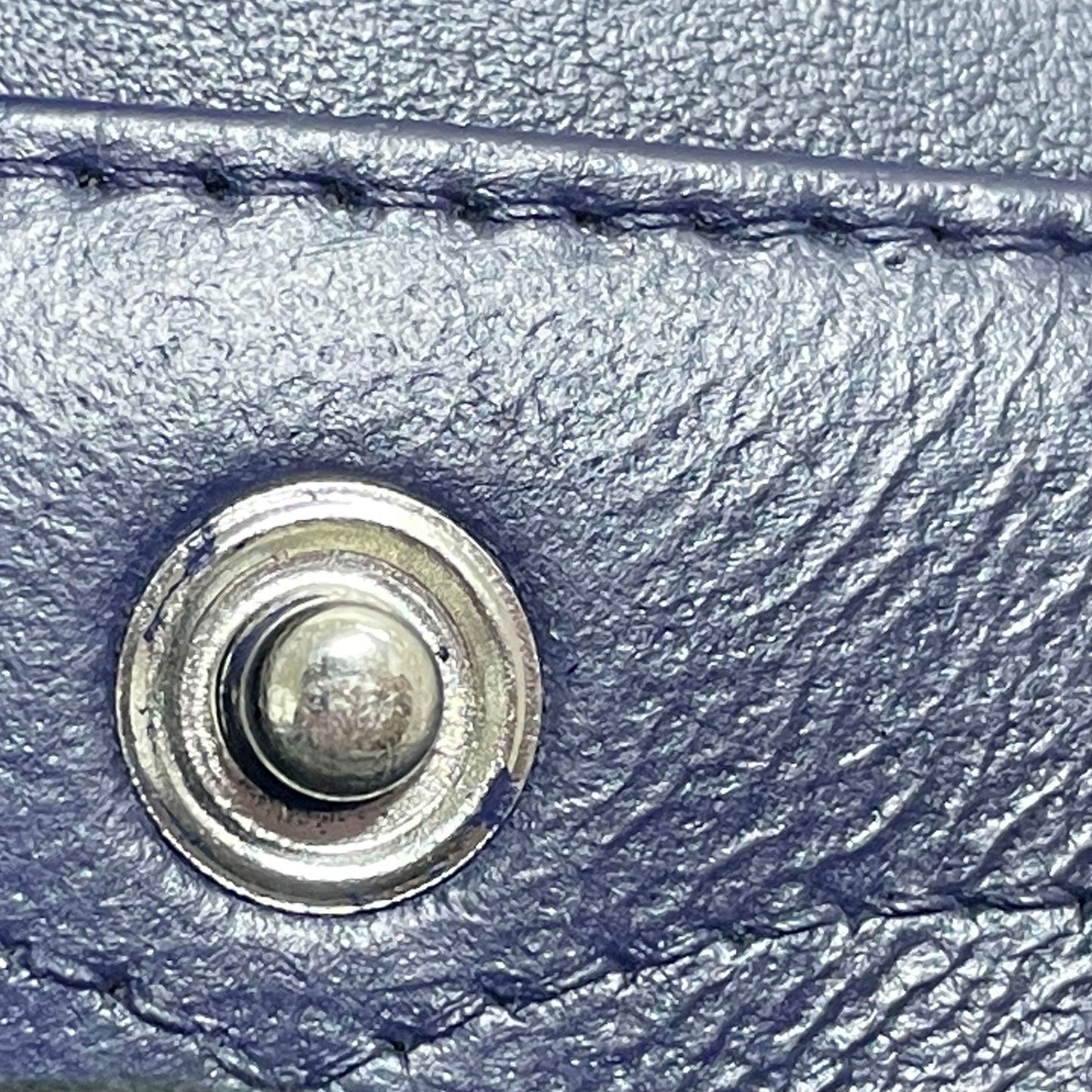Blue Chanel Jumbo Classic Patent Double Flap Shoulder Bag