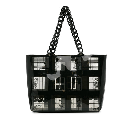 Chanel Sac Vinyl Coco Window Tote