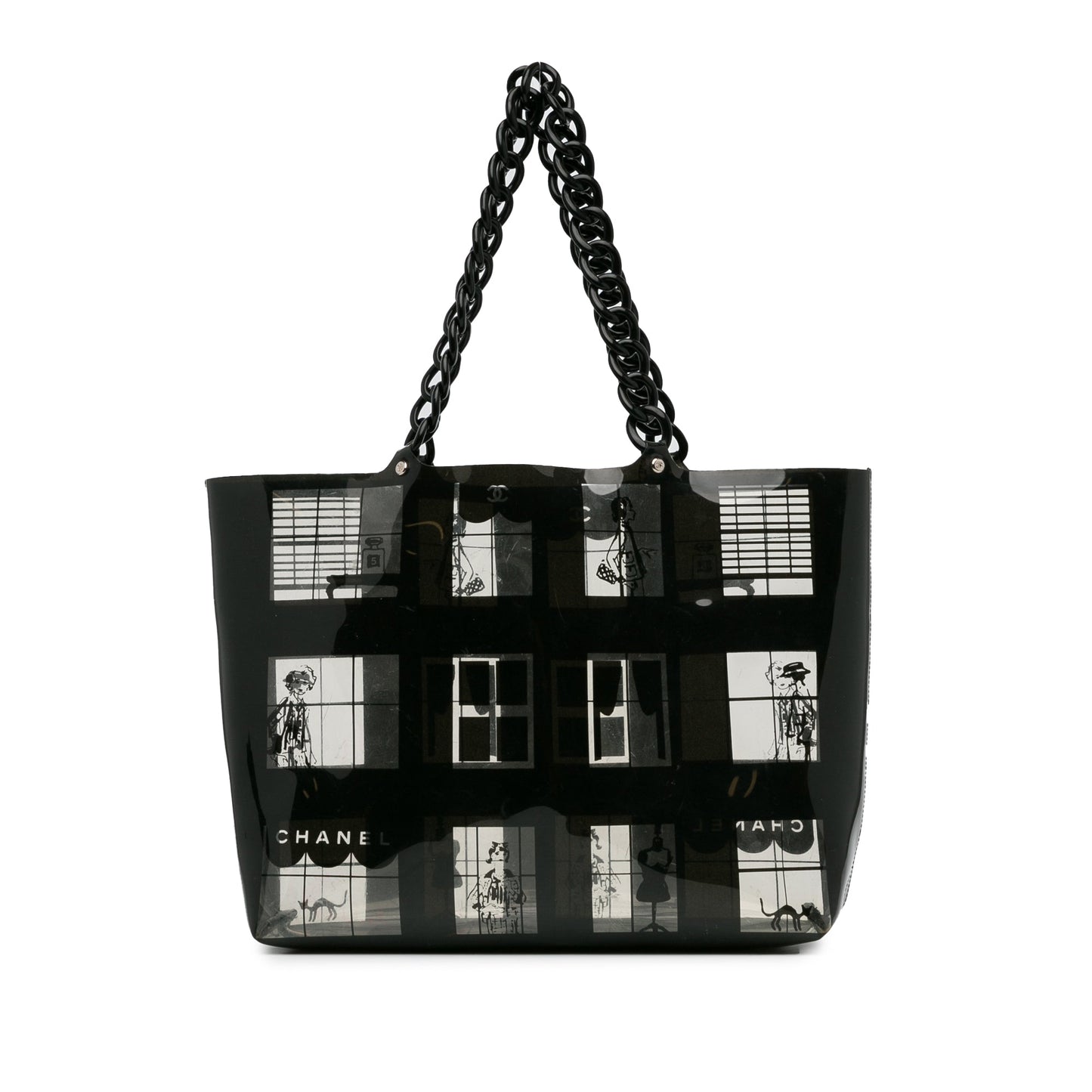Chanel Sac Vinyl Coco Window Tote
