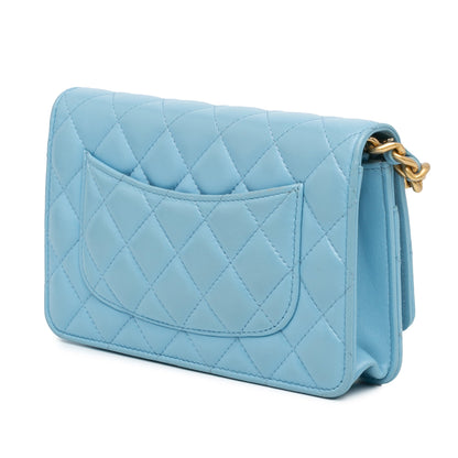 Chanel Sac Quilted Lambskin Candy Chain Wallet on Chain