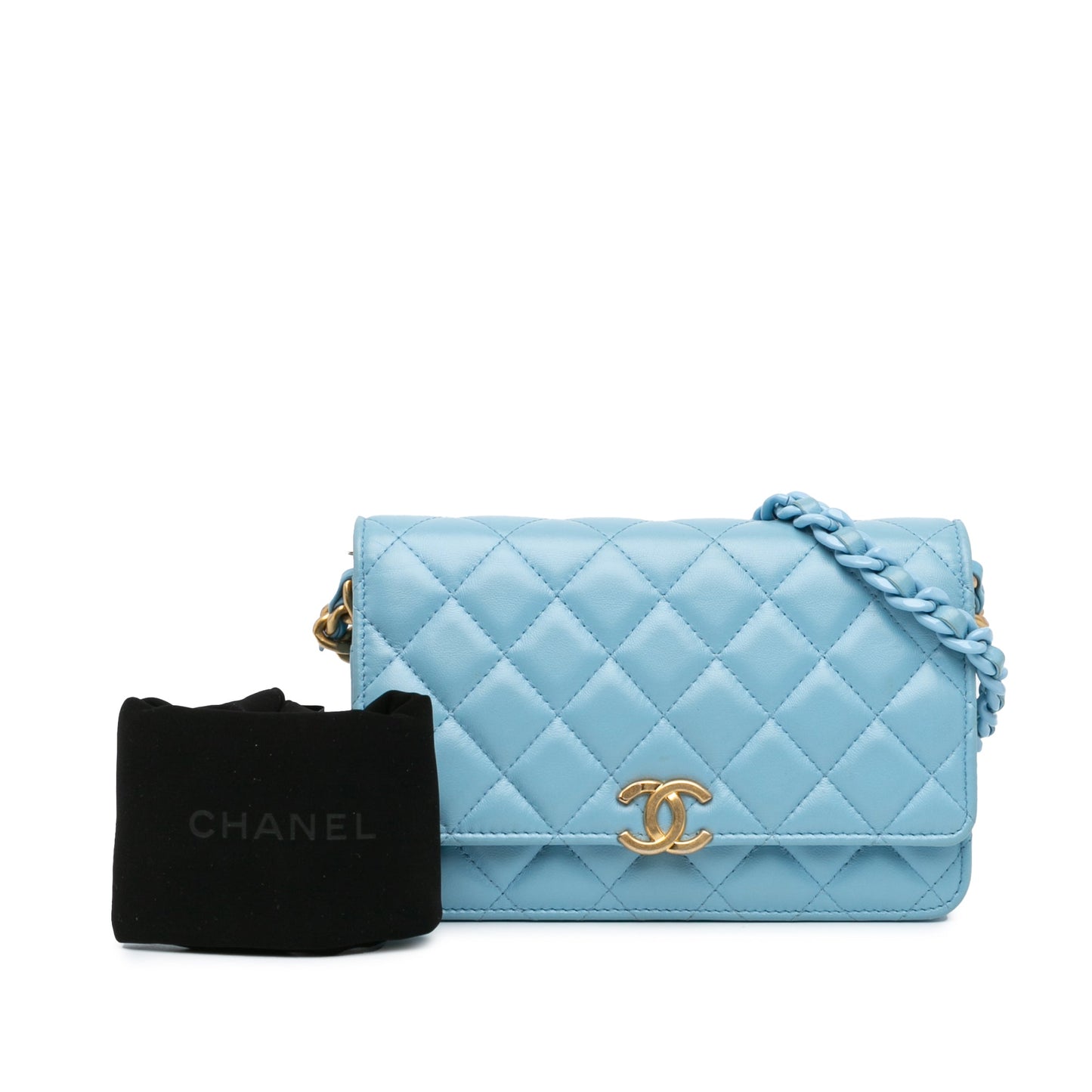 Chanel Sac Quilted Lambskin Candy Chain Wallet on Chain