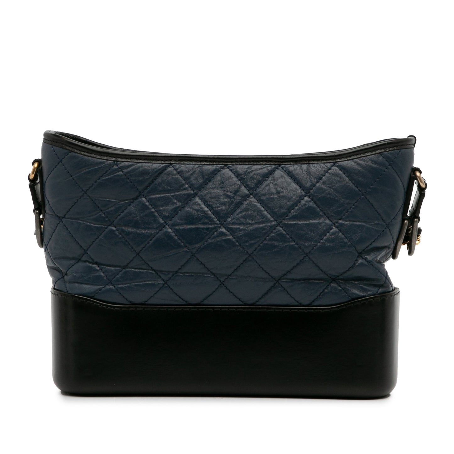 Blue Chanel Small Bicolor Aged Calfskin Gabrielle Crossbody