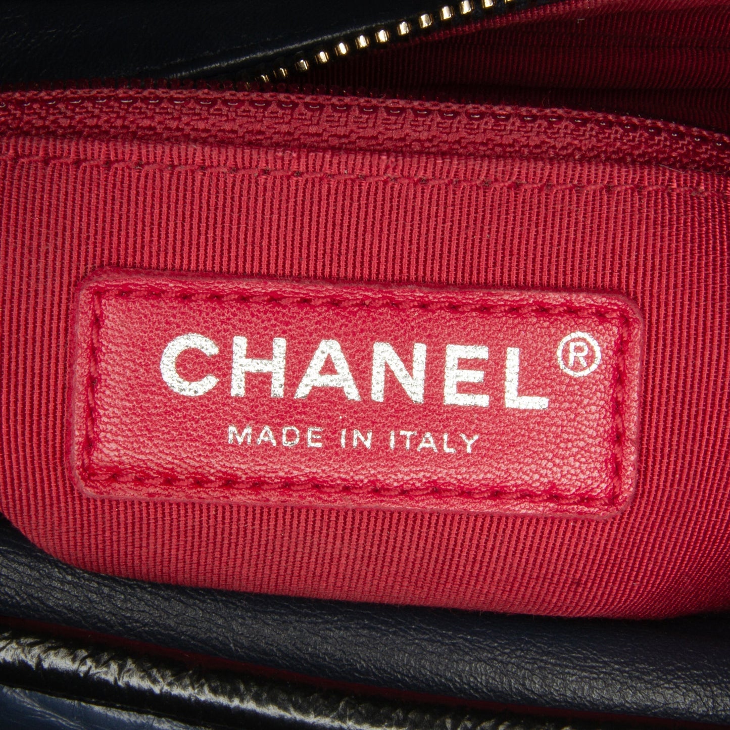 Blue Chanel Small Bicolor Aged Calfskin Gabrielle Crossbody