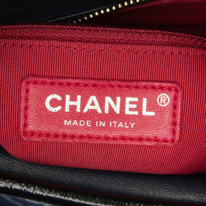 Blue Chanel Small Bicolor Aged Calfskin Gabrielle Crossbody