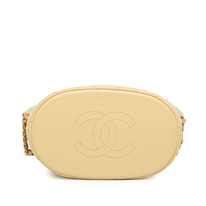 Chanel Sac Mini Lambskin Pending CC Bucket Bag