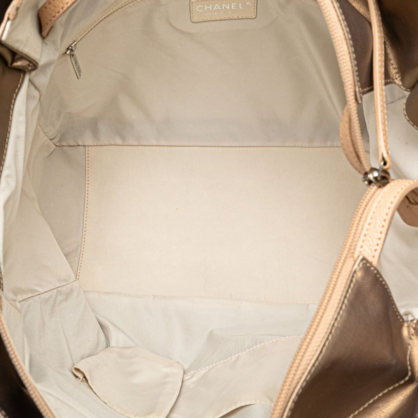Gold Chanel Large Paris Biarritz Tote