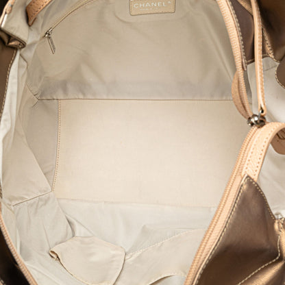 Gold Chanel Large Paris Biarritz Tote