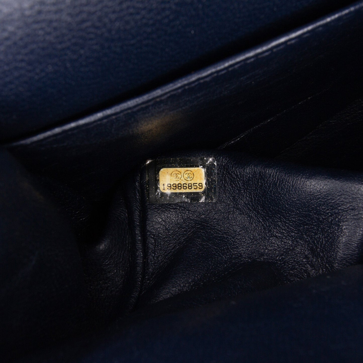 Blue Chanel Medium Classic Patent Double Flap Shoulder Bag