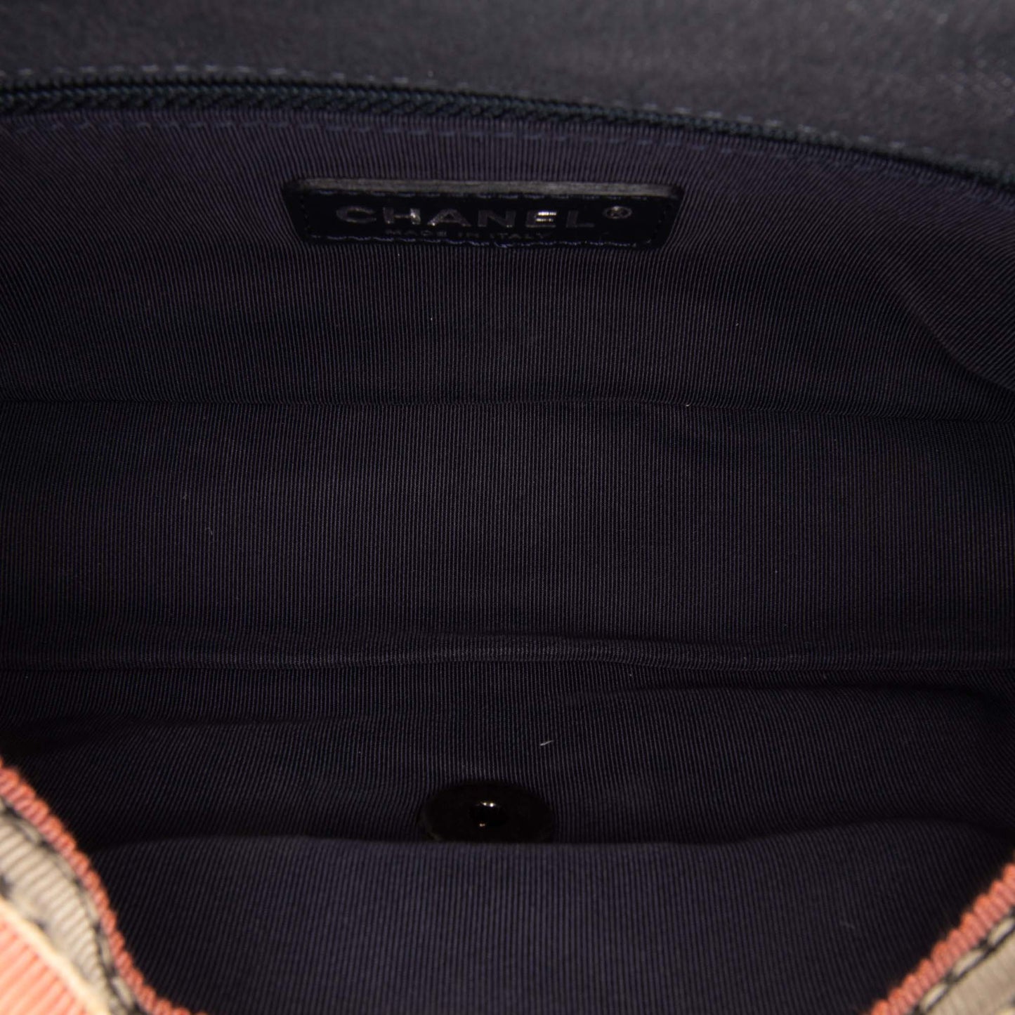 Chanel Sac Small Pleated Denim Scale Effect Turtle Flap