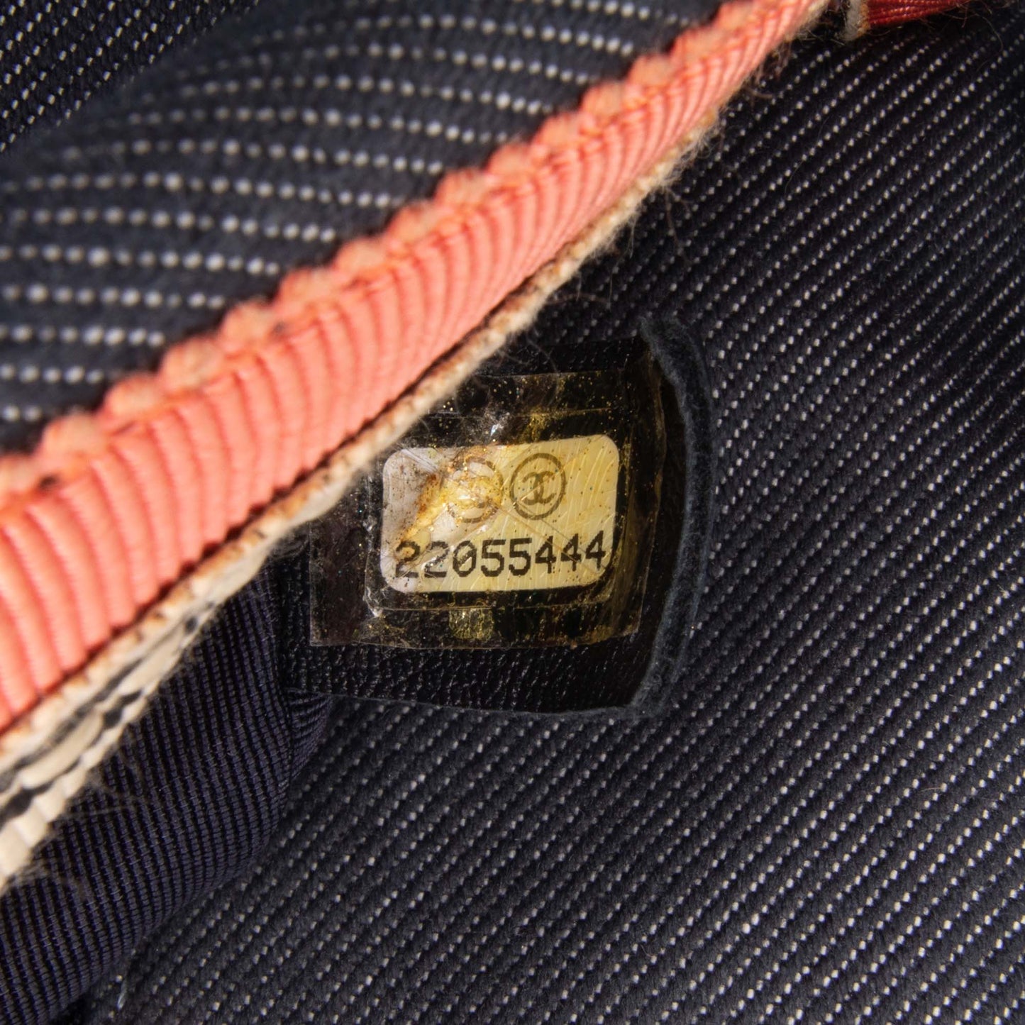 Chanel Sac Small Pleated Denim Scale Effect Turtle Flap