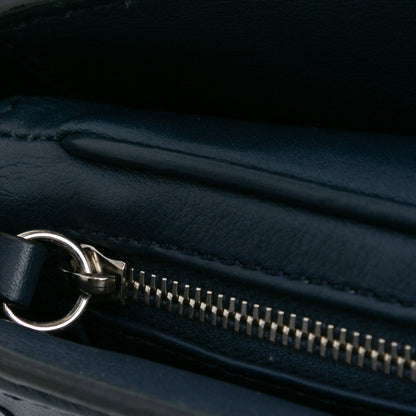Blue Chanel Medium Stitched Calfskin Citizen Flap Crossbody Bag