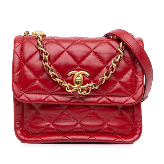 Chanel Sac Mini Quilted Lambskin Soft Square Flap