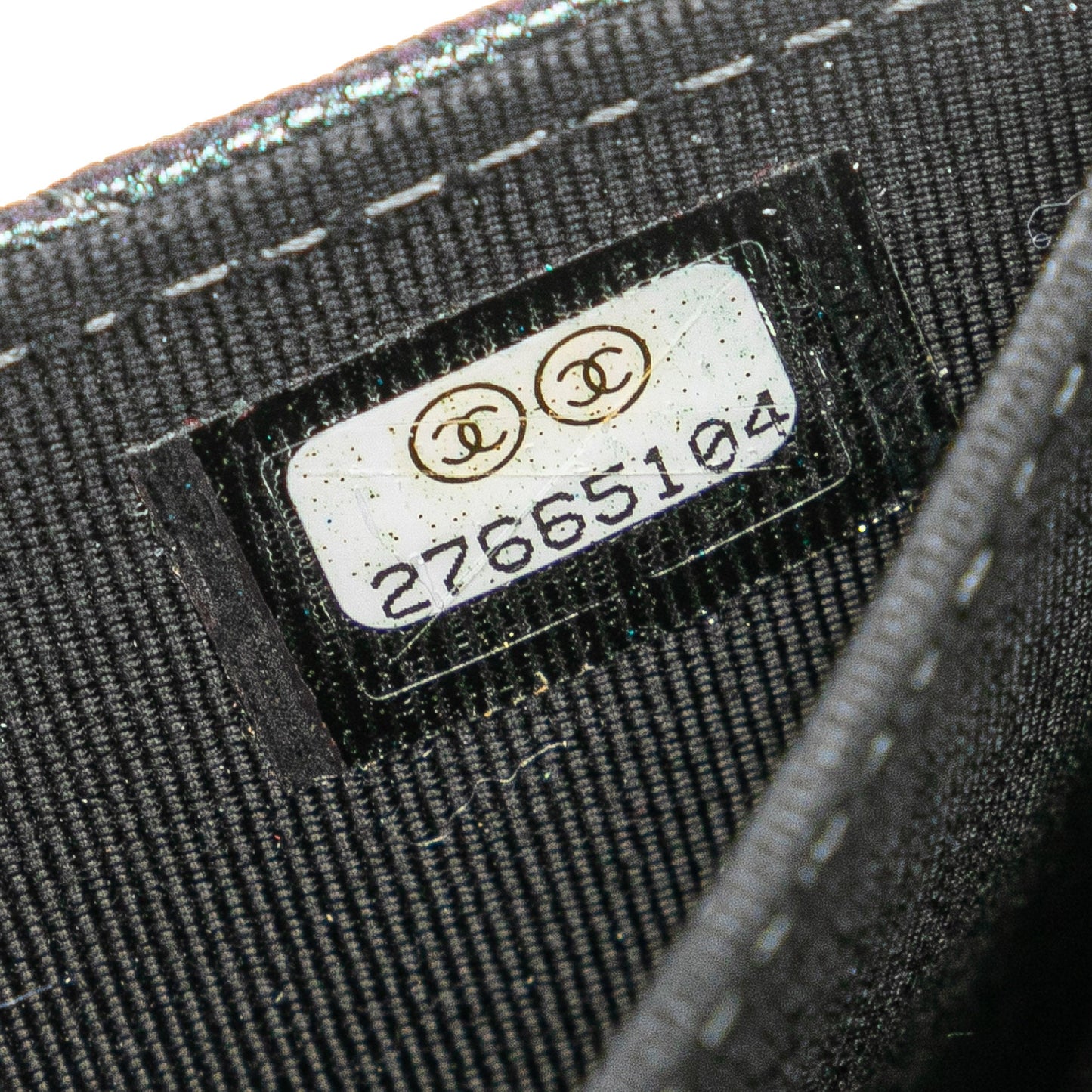 Black Chanel Small Iridescent Caviar Single Flap Crossbody Bag