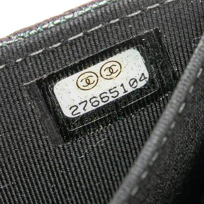 Black Chanel Small Iridescent Caviar Single Flap Crossbody Bag
